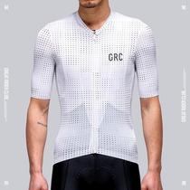 GRC桀骜无尽 骑行服森林绿波点短袖夏季男款上衣公路自行车骑行服