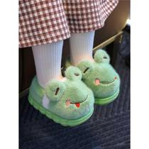 儿童棉拖鞋冬季保暖加厚新款家居宝宝毛毛鞋男童女童小孩包跟棉鞋