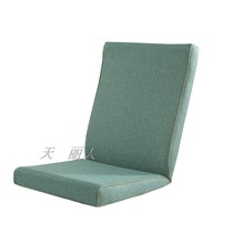 纯色亚麻红实木老式沙发垫加厚海绵带靠背连体春秋联邦椅坐垫防滑