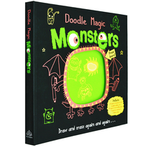 【现货】Doodle Magic：Monsters涂鸦魔术：怪兽 亲子动手儿童游戏书 英文适合3-6岁书籍进口原版