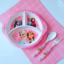 爱莎公主可爱儿童餐具套装碗勺幼儿园女孩小学生防摔防烫冰雪奇缘