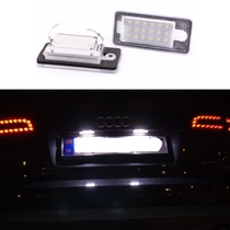 适用奥迪车牌灯Audi Q5,Q7,A4,A6,A5,A7,TT用LED牌照灯总成带解码