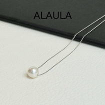 Alaula 925纯银天然淡水珍珠项链精致单珠百搭气质轻奢吊坠链