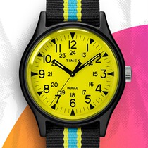 代购正品天美时Timex Mk1 California夜光黄色帆布男女手表情侣表