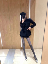 法式高级感千金黑色小香风套装女秋冬新款气质名媛外套短裙两件套