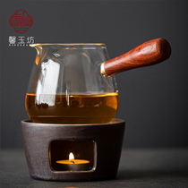 馨玉坊日式温茶炉复古陶瓷暖茶器蜡烛加热茶壶底座烤茶炉酒精炉