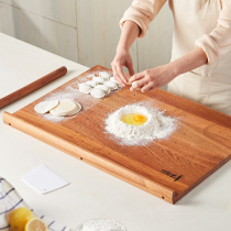 木雅轩菜板砧板切菜板 实木大号长方形面板揉面案板擀面板