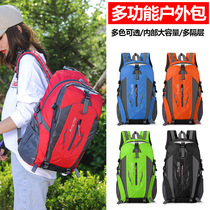 便携户外登山包40升大容量旅行包防水男女双肩包轻便电脑包旅背包