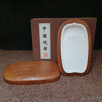 肇庆一级天然白端砚台欢迎批发订制免费设计（零售带木盒）