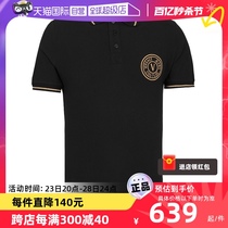 【自营】Versace/范思哲男士商务休闲Polo衫品牌印花T恤男装短袖