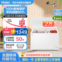 海尔300L大容量冰柜家用商用冷冻柜全冷冻减霜冷柜囤货冰箱电冰柜