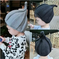韩版女童秋冬季帽子男童西瓜帽宝宝毛线加绒婴儿儿童尖尖帽潮亲子
