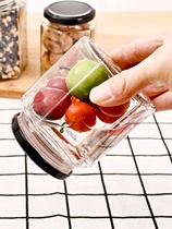 玻璃瓶子密封罐家用带盖有盖厨房透明杂粮奶粉茶叶收纳储物罐套装