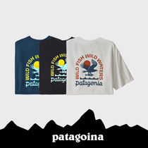 Patagonia/巴塔哥尼亚 短袖T恤 男女款 印花户外休闲纯棉37449