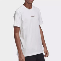 Adidas阿迪达斯三叶草男子圆领纯棉运动休闲短袖T恤GK5905 H41402