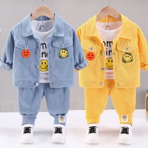 男宝秋装套装0-1岁3男婴儿童装女9宝宝春秋衣服4长袖12个月三件套