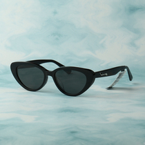 2024新款帕莎太阳镜女士个性猫眼品牌眼镜帕沙黑色小框墨镜PS3040