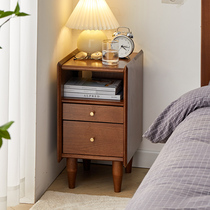 北欧实木床头柜现代简约卧室超窄床边柜简易床头收纳柜小型储物柜