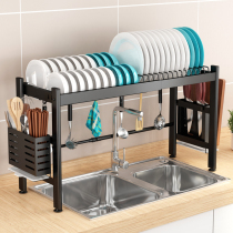 多功能不锈钢厨房水槽置物架碗碟沥水架放碗洗碗池收纳架子可伸缩