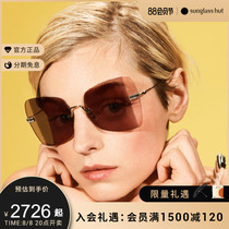 MIU MIU缪缪墨镜女新款不规则形金属框眼镜防紫外线太阳镜0MU50WS