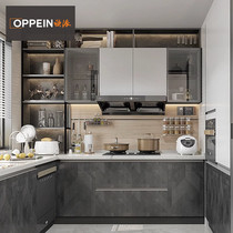 新款欧派橱柜定制整体现代实木厨房灶台柜石英石台面厨柜组装 预