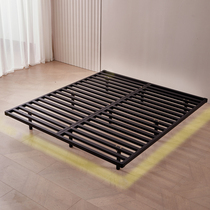 定制悬浮床1.5米1.8米意式轻奢无床头床双人铁床公寓铁床架排骨架