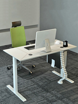 手动升降桌站立式办公桌手摇电脑桌办工桌写字台学生桌腿书桌家用