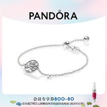 Pandora潘多拉生命之树素链手链925银女款简约轻奢小众精致