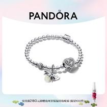 Pandora潘多拉荧荧之心手链套装925银女生串珠手链轻奢小众甜美风