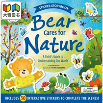 关爱自然 熊熊篇 Bear Cares for Nature 英文原版 儿童绘本 动物故事图画书 贴纸故事书 亲子绘本 进口读物3-6岁 大音