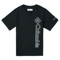 Columbia/哥伦比亚男童装圆领短袖T恤黑色夏季新款运动上衣套头衫