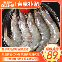 源生鲜进口厄瓜多尔南美1.4kg白虾新鲜直达海鲜水产生冻活冻大虾