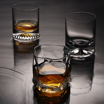 水晶威士忌酒杯家用啤酒洋酒杯子玻璃创意加厚烈酒杯白兰地酒具