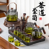 玻璃茶具套装2024新款家用高档茶具茶台一整套泡茶功夫茶具套装
