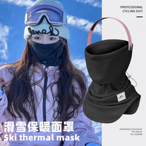 滑雪护脸面罩冬季男女户外保暖防风防寒护耳头套骑行保护加绒脖套