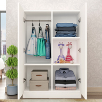 简易木质儿童衣柜板式组合宝宝储物柜经济型婴儿收纳柜卧室矮柜