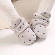 婴儿棉鞋男女加厚保暖0-1岁婴幼儿鞋加绒软底冬季8个月宝宝学步鞋