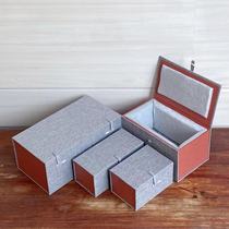 新款长方形包装盒陶瓷工艺品摆件马克水杯茶具收藏锦盒通用礼品盒
