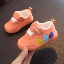 男童春秋季网鞋儿童1一3岁半学步鞋女宝宝婴幼儿透气软底运动鞋子