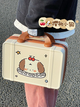 14寸手提箱化妆箱化妆包学生旅行箱新款2023可爱女便携小型行李箱