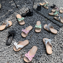 韩版童鞋2024女童夏季新款甜美蝴蝶结公主凉拖儿童人字拖鞋沙滩鞋