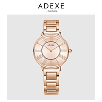 ADEXE复古小金表 小众手表女时尚简约钢带女士腕表