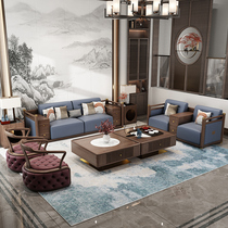 新中式沙发组合现代轻奢高端乌金木别墅客厅禅意大小户型整装家具