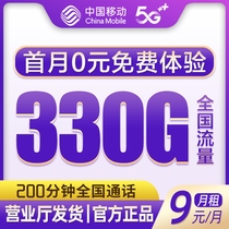 中国移动流量卡纯流量上网卡无线限卡4g5g手机电话大王卡全国通用