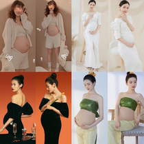 新款孕妇拍照服装唯美小清新孕妈艺术照写真服饰居家摄影孕妇衣服