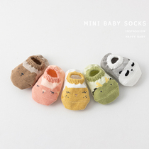新初生婴幼儿0-6-12月1岁宝宝纯棉夏季薄款防滑地板学步袜子鞋套