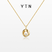 YIN隐「隐」莫比乌斯环星钻项链 18K金钻石锁骨链珠宝送礼奢侈品
