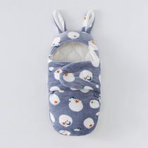 婴儿包被秋冬款法兰绒新生儿睡袋抱被两用宝宝用品冬天外出服加厚