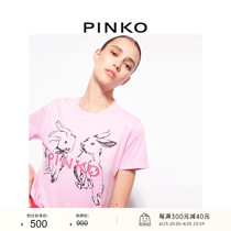 PINKO女装兔子印花圆领修身T恤100611A0TG