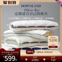 DOWNLAND PillowBar控温鹅绒枕头枕套抑菌护颈枕芯单人家用组合枕